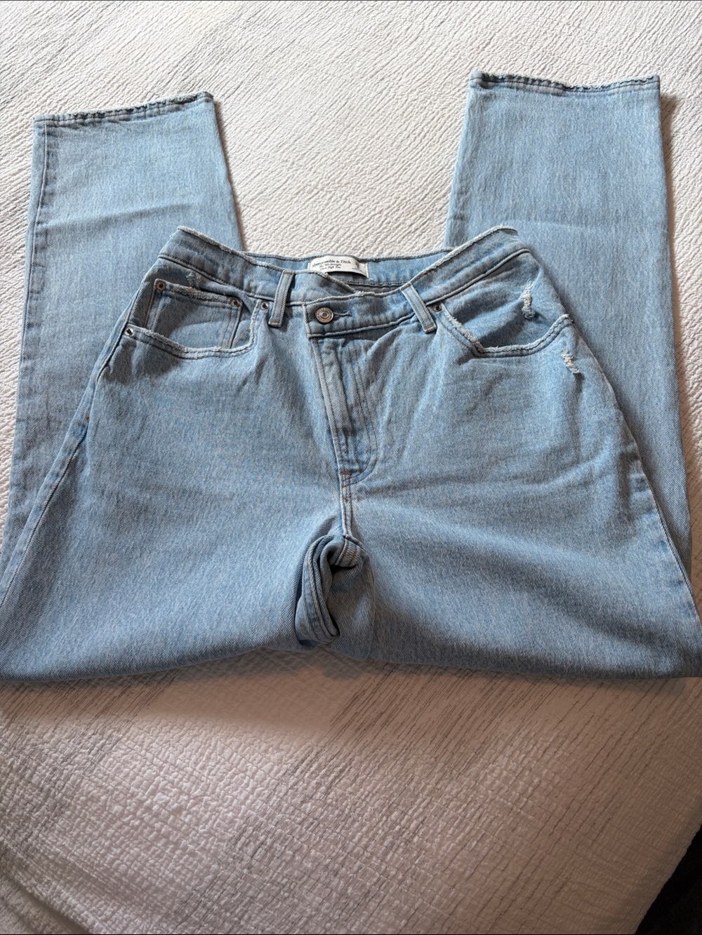 Abercrombie & Fitch Light Blue Straight Leg Jeans